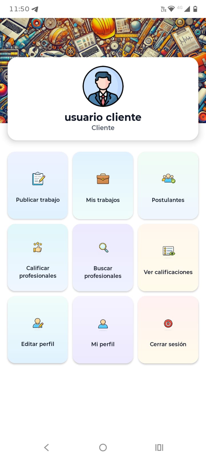 Paso 1: Entra como Cliente - GoChamba Cliente